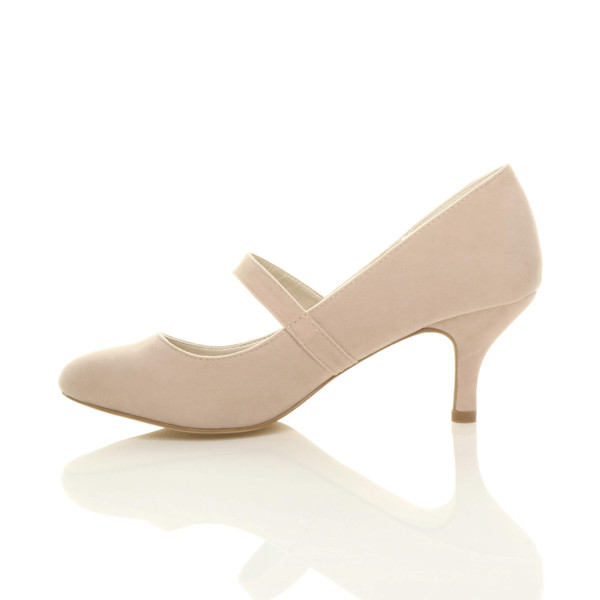 Ajvani Mid Heel Mary Jane Court Shoes - W7874