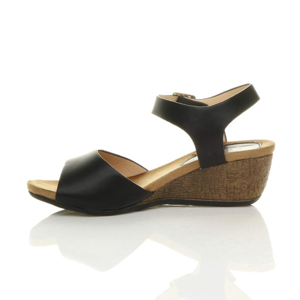Ajvani Mid Heel Wedge Sandals - V9800