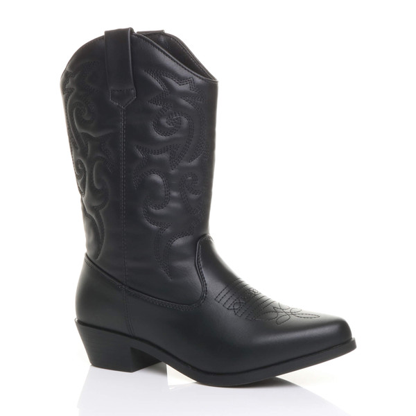 ajvani Pull On Cowboy Calf Boots
