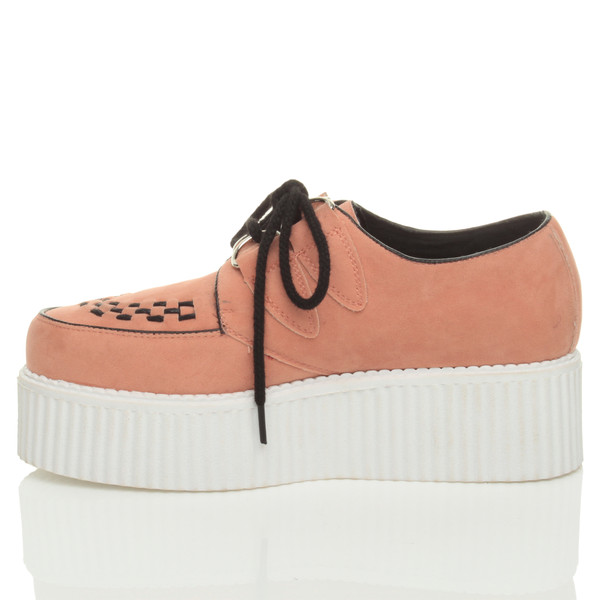 Ajvani Double Platform Flatform Wedge Brothel Creepers - Q9692