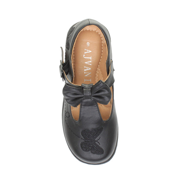 Ajvani Flat Butterfly Bow T-Bar Mary Jane Shoes - Y4903