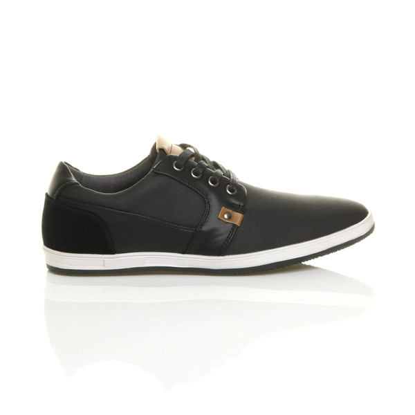 Ajvani Flat Contrast Lo-Top Trainers Plimsolls - L9199