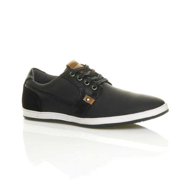 ajvani Flat Contrast Lo-Top Trainers Plimsolls - L9199