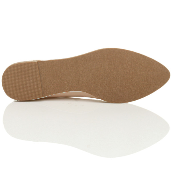 Ajvani Flat Diamante Pointed Toe Ballerina Dolly Shoes - K2395