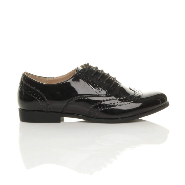 Ajvani Flat Lace Up Vintage Style Oxford Shoes Brogues - D6444