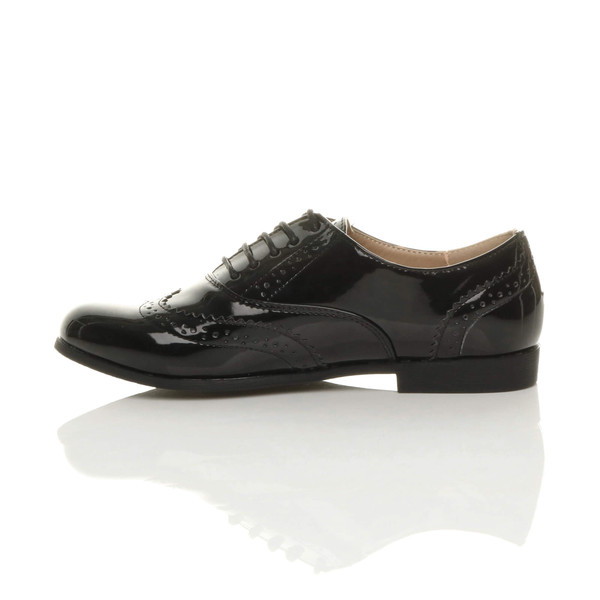 Ajvani Flat Lace Up Vintage Style Oxford Shoes Brogues - D6444