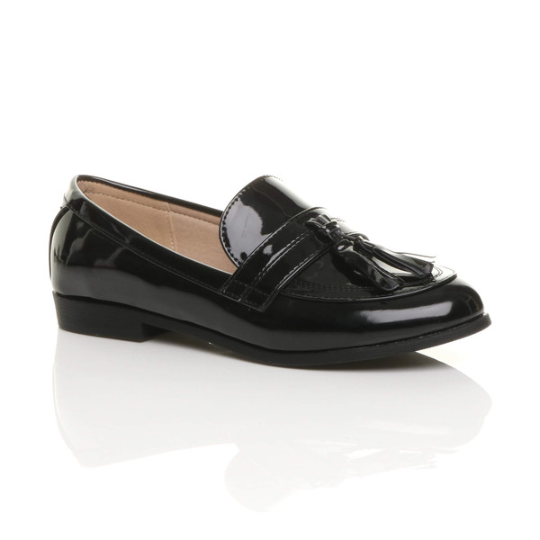 ajvani Flat Low Heel Tassel Vintage Shoes Loafers Brogues