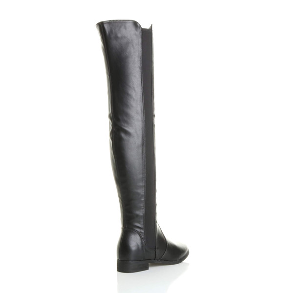 Ajvani Flat Stretch Chelsea Over The Knee Boots - X0132