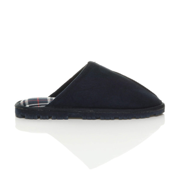 Ajvani Flat Tartan Check Luxury Mules Slippers - A7560