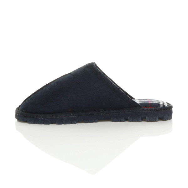 Ajvani Flat Tartan Check Luxury Mules Slippers - A7560