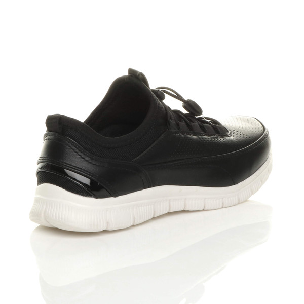 Ajvani Flat Toggle Metallic Memory Foam Trainers - H4307