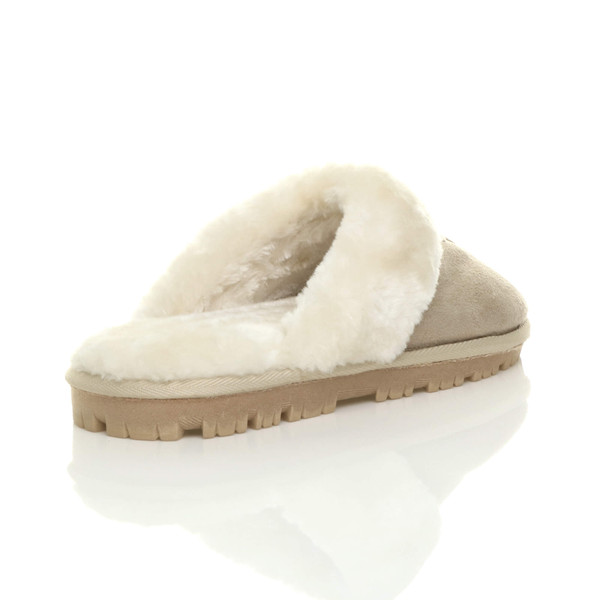 ajvani Fur Lined Winter Luxury Mules Slippers - K0533