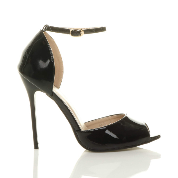 Ajvani High Heel Ankle Strap Stiletto Peep Toe Shoes Sandals - Z6264