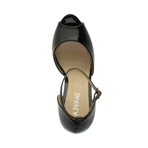 Ajvani High Heel Ankle Strap Stiletto Peep Toe Shoes Sandals - Z6264