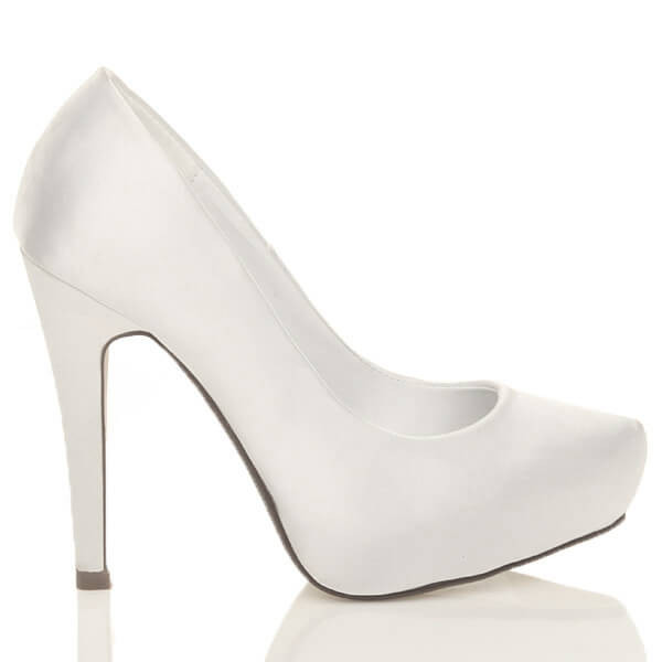 Ajvani High Heel Concealed Platform Bridal Court Shoes - X2072