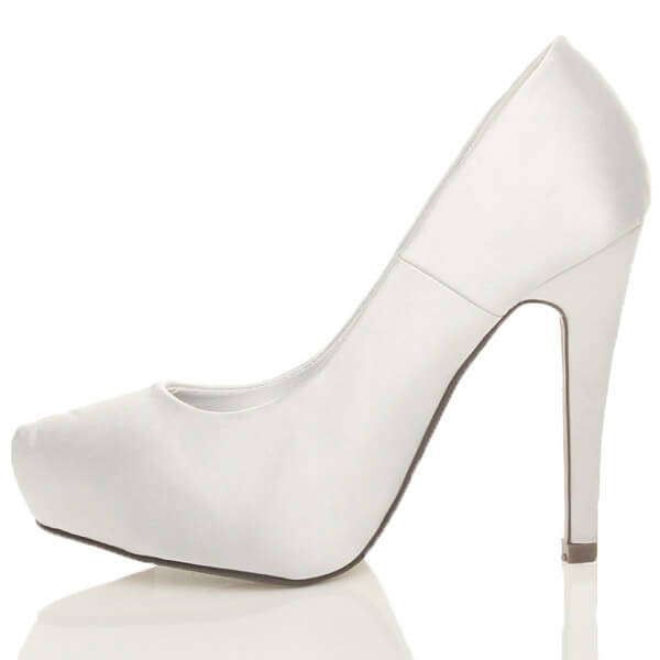 Ajvani High Heel Concealed Platform Bridal Court Shoes - X2072