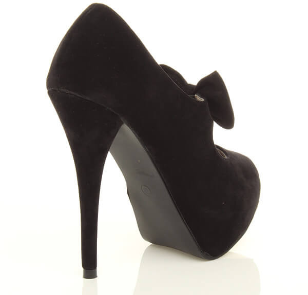 Ajvani High Heel Mary Jane Bow Platform Court Shoe - T0021