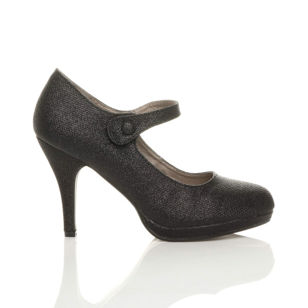 Ajvani High Heel Platform Mary Jane Court Shoes - E6815