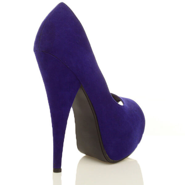 Ajvani High Heel Platform Peep Toe Court Shoes - L1719