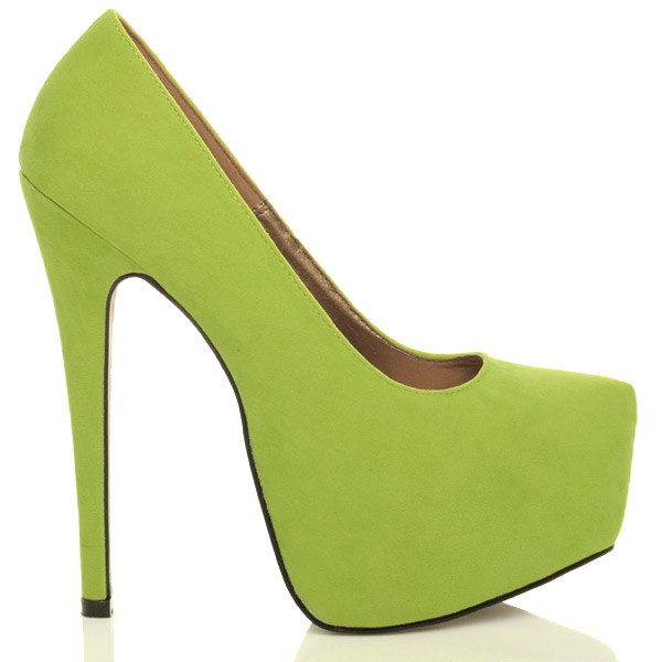 Ajvani High Heel Pointed Platform Court Shoes - H5081