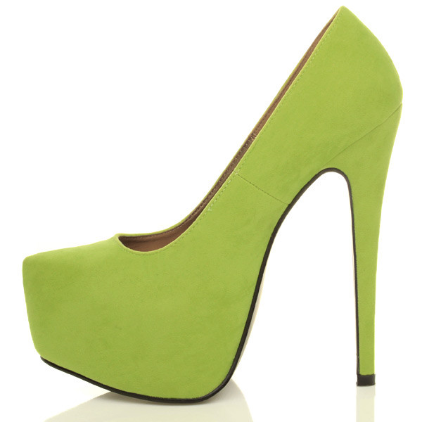 Ajvani High Heel Pointed Platform Court Shoes - H5081