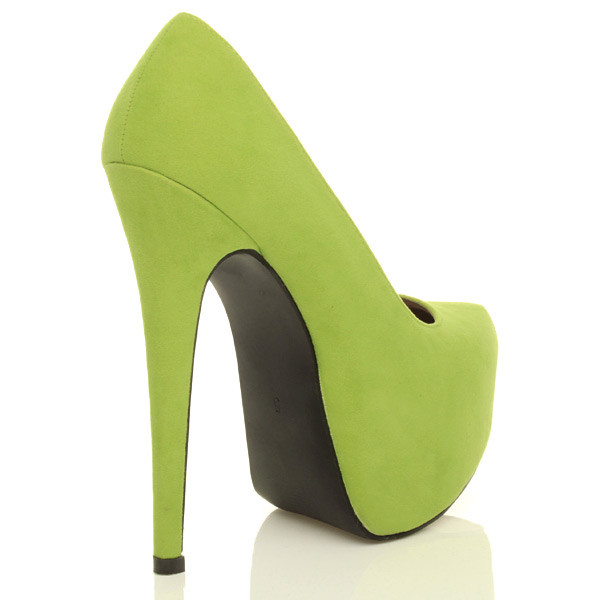 Ajvani High Heel Pointed Platform Court Shoes - H5081