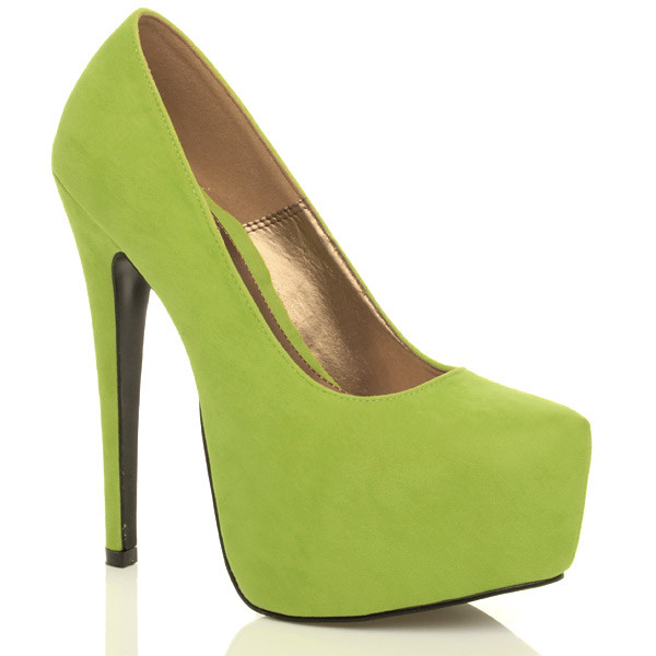 ajvani High Heel Pointed Platform Court Shoes - H5081