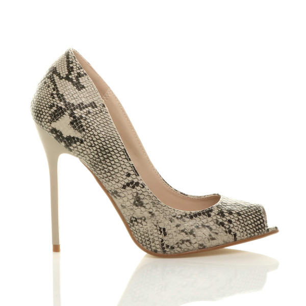 Ajvani High Heel Stiletto Peep Toe Court Shoes Sandals - W0424