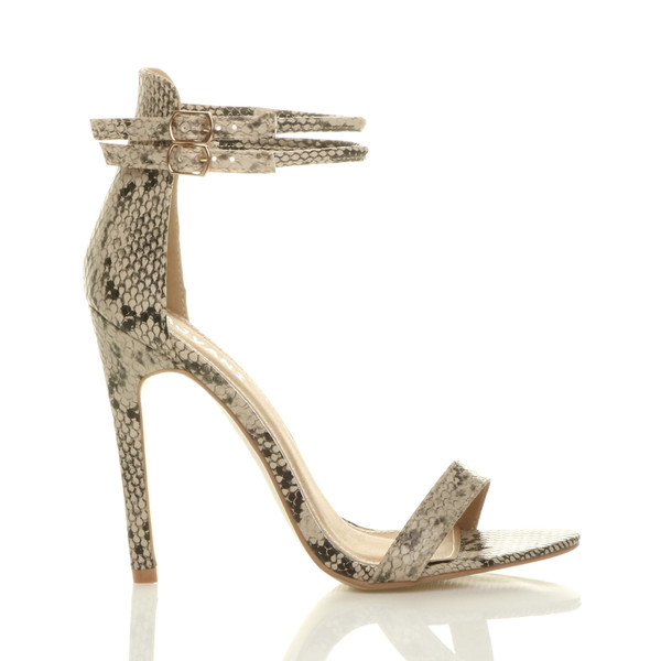 Ajvani High Heel Strappy Barely There Sandals - D6641