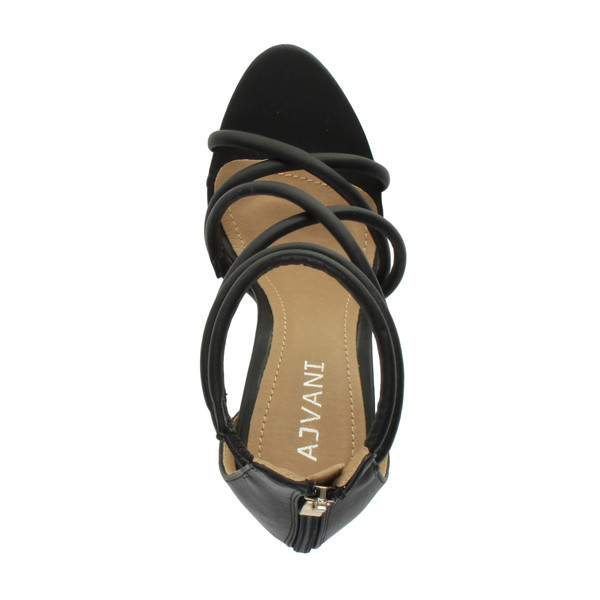 Ajvani High Heel Strappy Crossover Barely There Sandals - Z2104