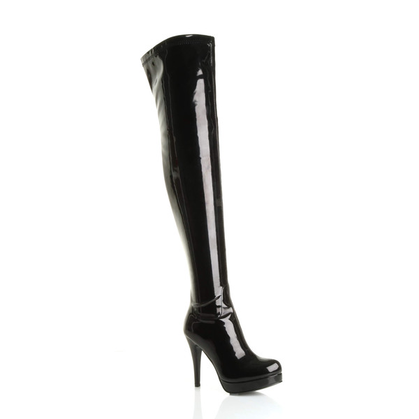 ajvani High Heel Stretch Platform Over The Knee Boots - Y9689