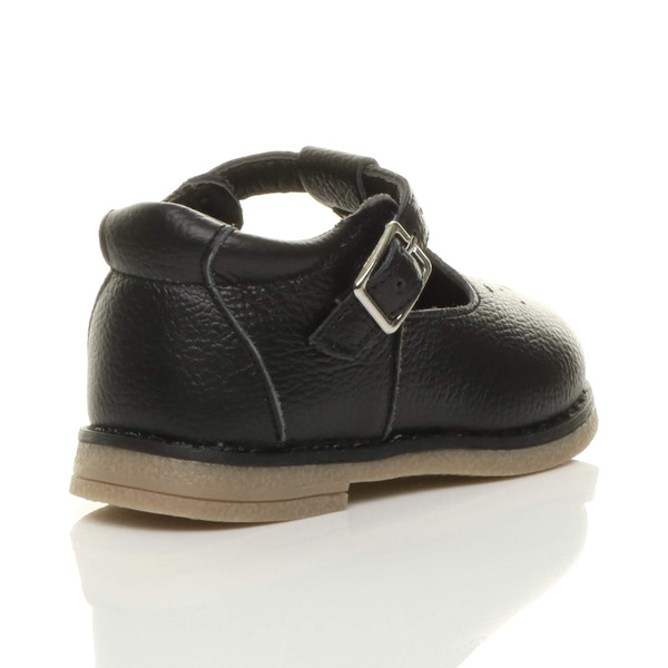 Ajvani Infants Flat Low Heel Classic T-Bar Shoes - Y9821