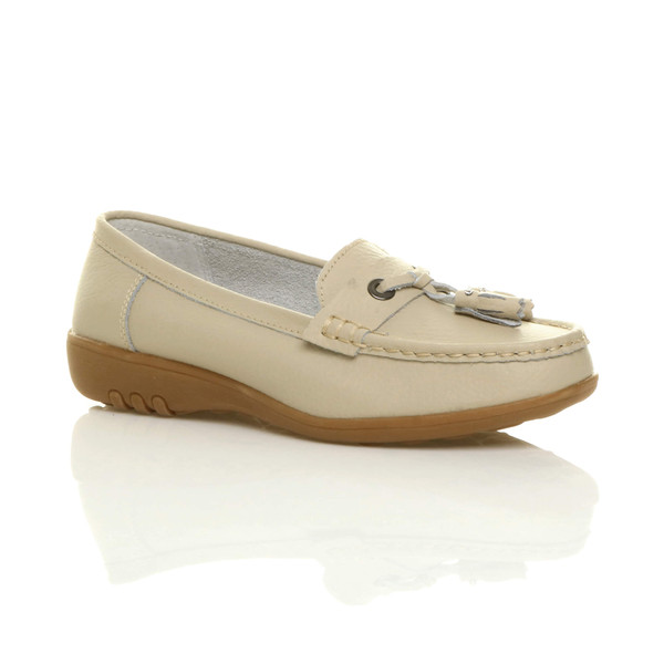 ajvani Low Heel Wedge Comfort Boat Shoes Loafers - W0131