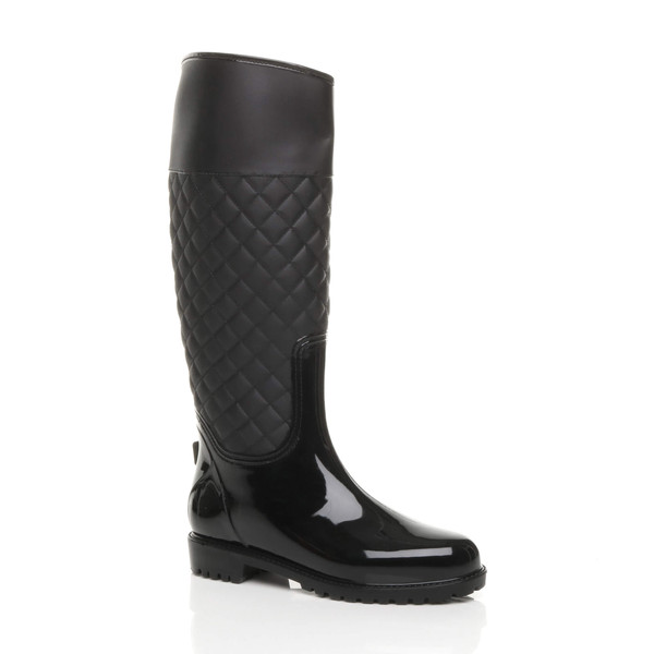 ajvani Quilted Festival Waterproof Wellington Boots Wellies