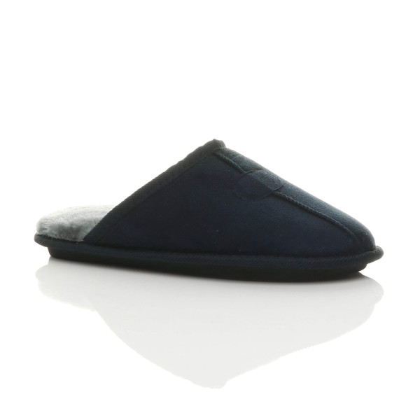 ajvani Winter Fur Lined Memory Foam Mules Slippers House Shoes