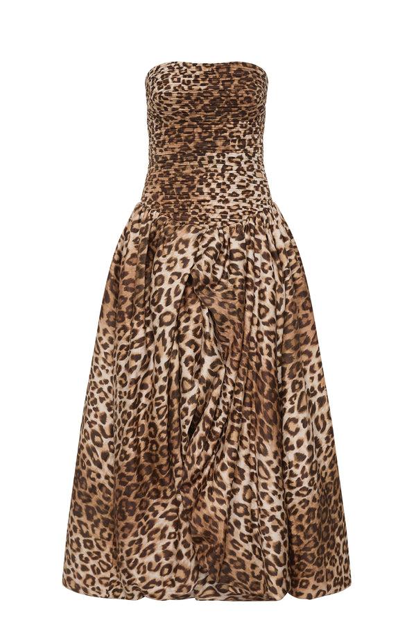 Aje Behold Maxi Dress Leopard