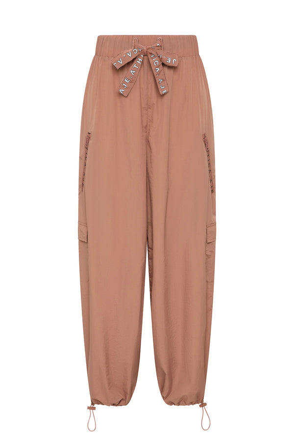 Aje Belted Ripstop Pant 502 Rouge