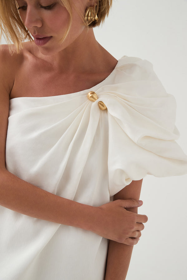 Aje Cira Mini Dress Ivory