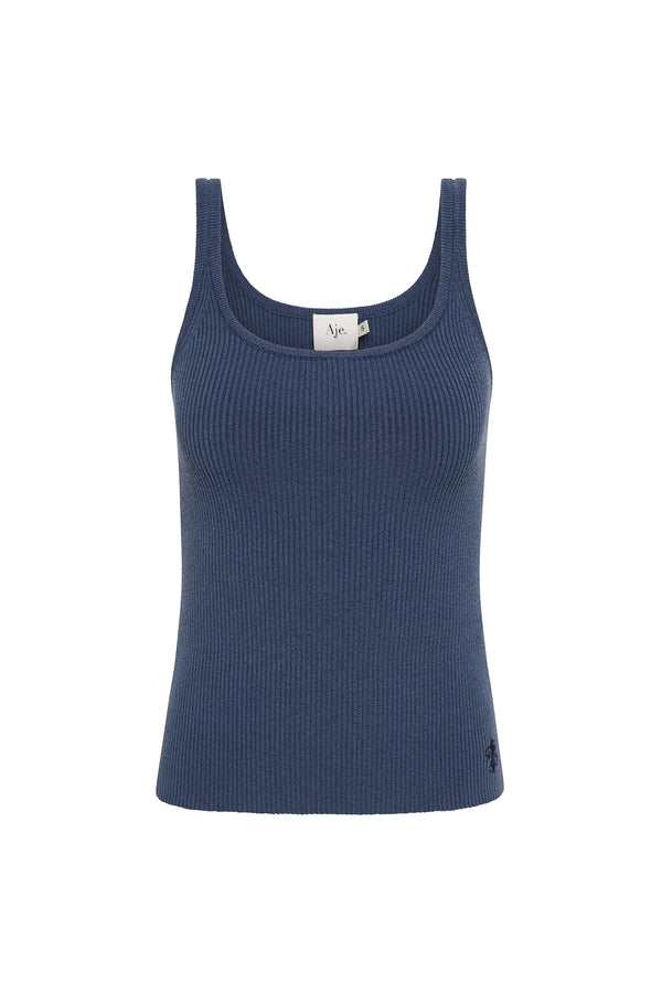 Aje Emma Knit Tank Slate