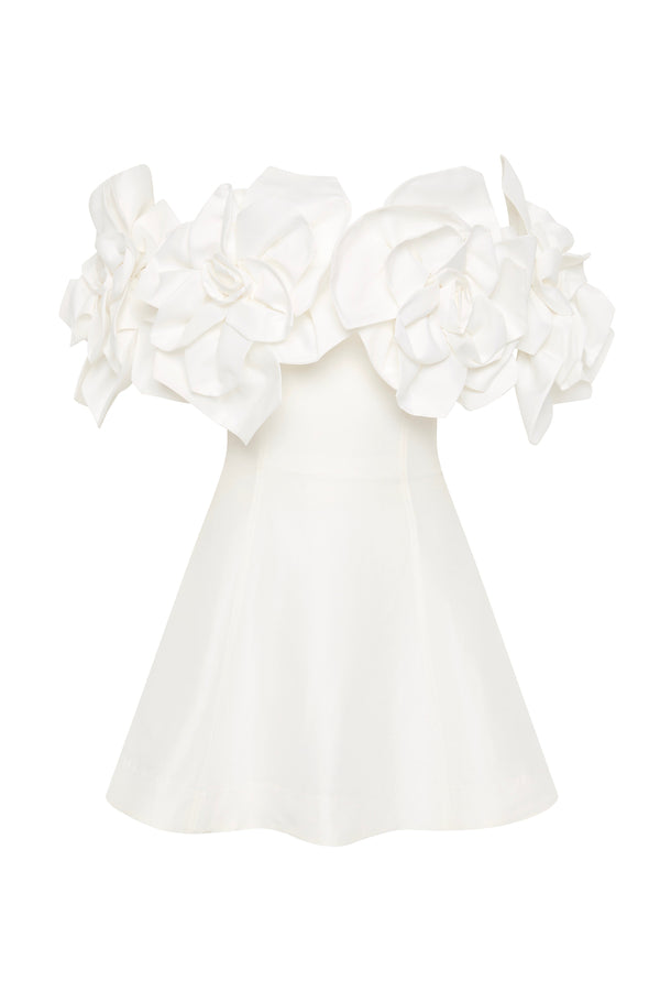 Aje Etta Mini Dress Ivory