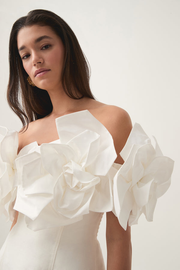 Aje Etta Mini Dress Ivory
