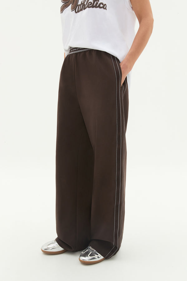 Aje Logo Elastic Pant 513 Chocolate