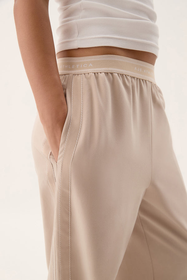 Aje Logo Elastic Pant 513 Mineral Beige