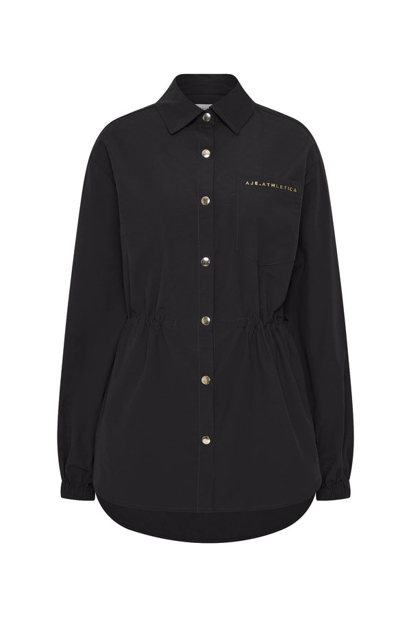 Aje Oversized Storm Flap Shirt 445 Black