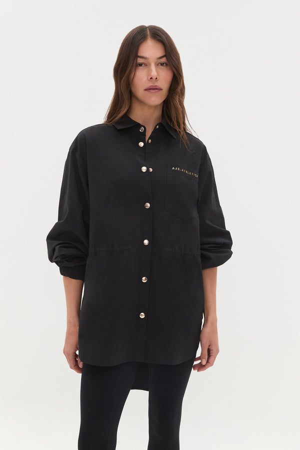 Aje Oversized Storm Flap Shirt 445 Black
