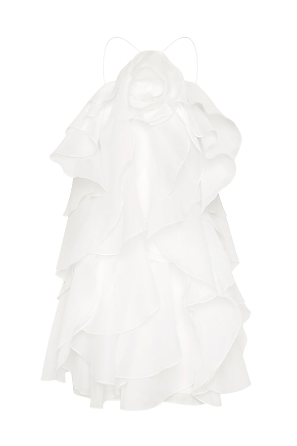 Aje Pandorea Layered Mini Dress Ivory