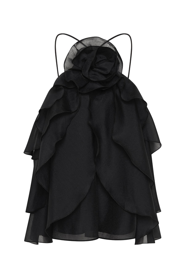 Aje Pandorea Layered Top Black