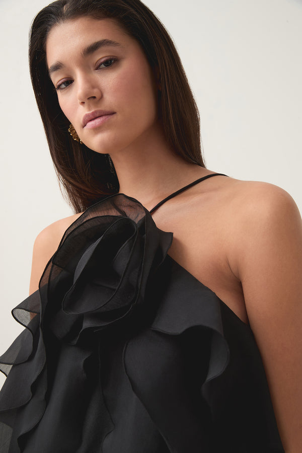 Aje Pandorea Layered Top Black