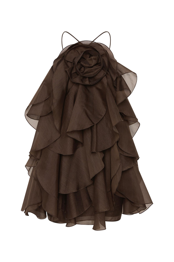 Aje Pandorea Layered Top Carob