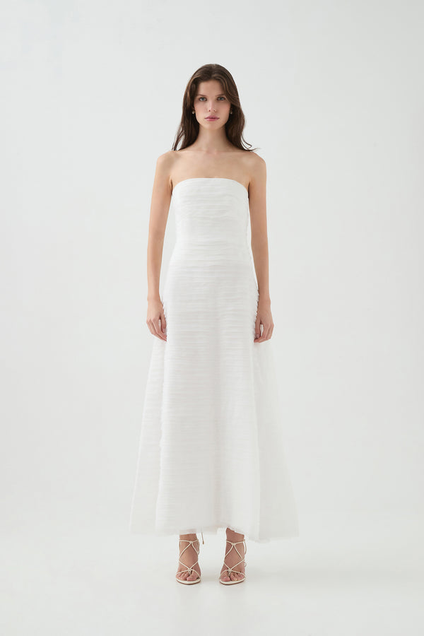Aje Soundscape Maxi Dress Ivory